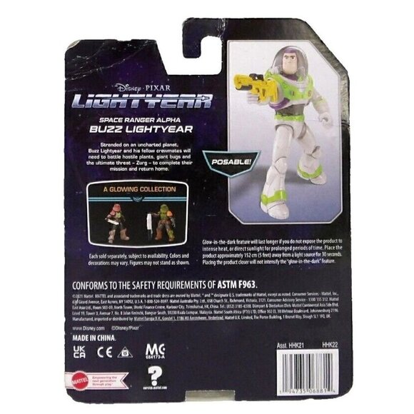 Buzz Lightyear Space Ranger Alpha action figure MATTEL 2021 NEW, PACKAGE DAMAGED - Picture 2 of 2
